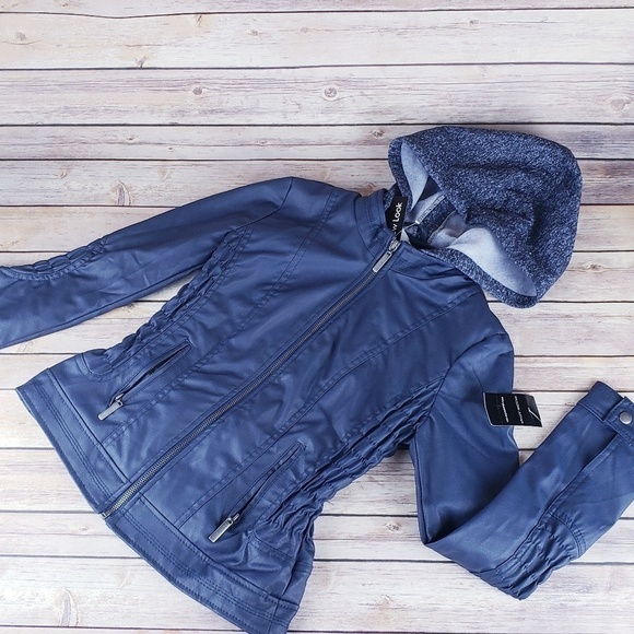 🆕️ New Look Faux Leather Motorcycle Jacket - Picture 1 of 5